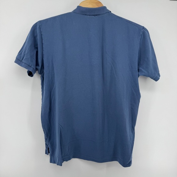 Polo Ralph Lauren Men's Blue Short Sleeve Polo Shirt XXL Orange Pony Logo - Picture 3 of 8